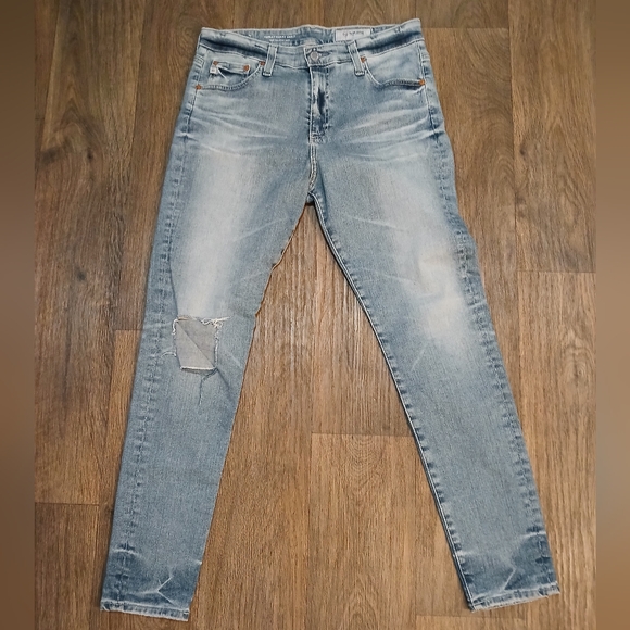 AG Adriano Goldschmied Women's Farrah AG-ed High-Rise Skinny Ankle Jeans. - Picture 5 of 16